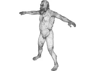 Neanderthal Man 3D Model