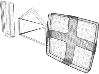 Baseball Bases 3D Model