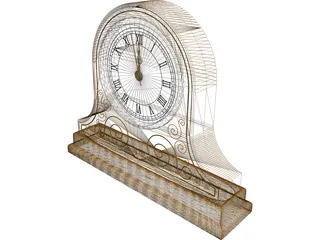 Mantle Clock 3D Model