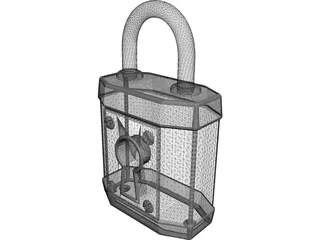 Padlock 3D Model