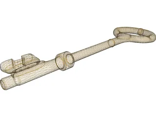 Skeleton Key 3D Model