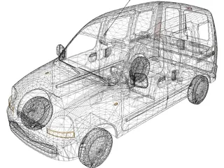 Renault Kangoo Combi 3D Model