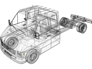 Volkswagen LT Double Cabin 3D Model