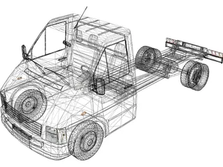 Volkswagen LT Single Cabin 3D Model