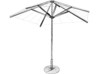 Umbrella Garden 3D Model