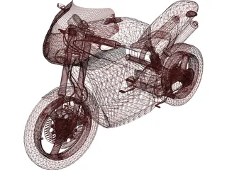 Motorcycle Sport 3D Model