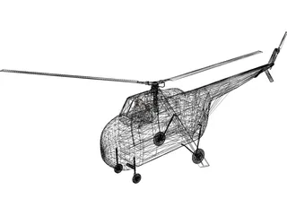 Sikorsky H-19 Chickasaw 3D Model