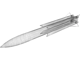 Missile AS17 Krypton 3D Model