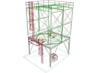 Cooling Tower 3D Model
