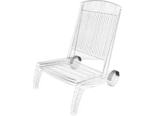 Swimming Pool Chair 3D Model