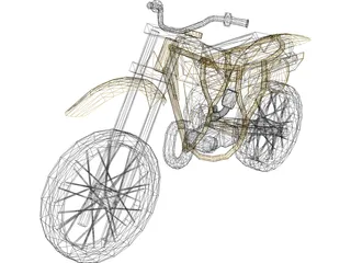 Kawasaki KX-80 (1982)  3D Model