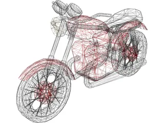 Yamaha 650 (1976)  3D Model