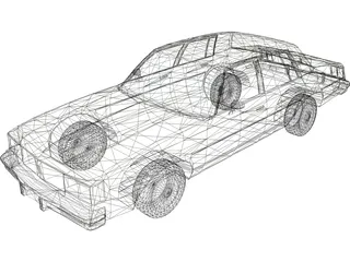 Oldsmobile Cutlass Sedan (1985) 3D Model