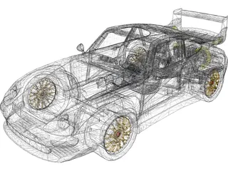 Porsche 911 GT3 3D Model