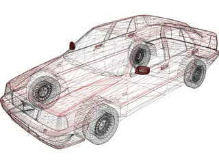 Lancia Thema 8.32 (1987) 3D Model