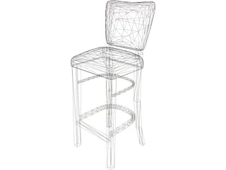 Stool Bar Princeton 3D Model