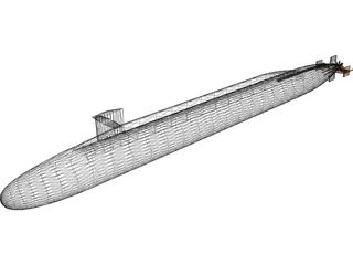 USS Ohio 3D Model