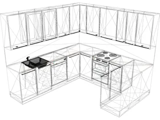 Kitchen Complete 3D Model