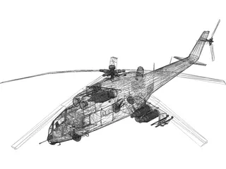 Mil Mi-24 Hind 3D Model