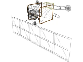 Space Based Infrared Satellite (SBIRS) 3D Model