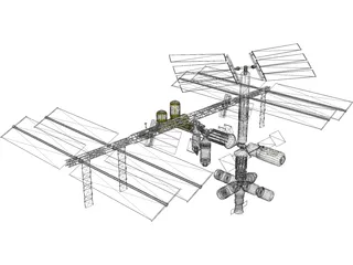 International Space Station 3D Model