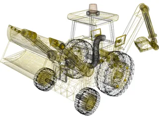 Excavator Toy 3D Model