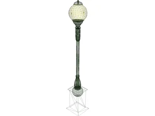 Victorian Street Lamp 3D Model