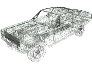 Ford Mustang Fastback (1968) 3D Model