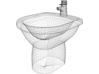 White Bidet 3D Model