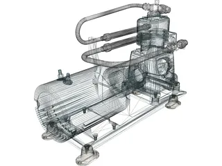 AC&R Compressor 3D Model