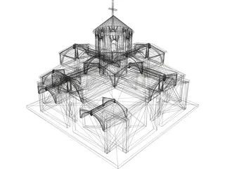 Ancient Roman Church 3D Model