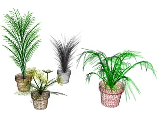 Flowerpots 3D Model