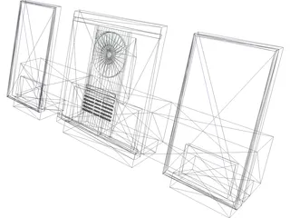 CD Stereo Mini-System 3D Model