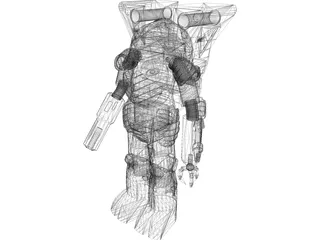 Battletech Elemental 3D Model