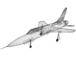 F-105 Thunderchief 3D Model