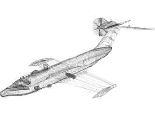 A-90 Orlenok Ekranoplane 3D Model