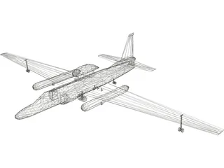 Lockheed U-2 Dragon Lady 3D Model