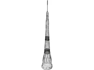 Soviet N1 Moon Rocket 3D Model