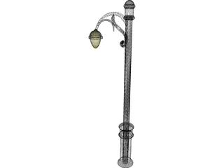 Parisian Street Lamp 3D Model