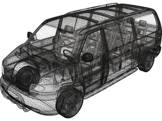 Volkswagen Transporter T4 3D Model