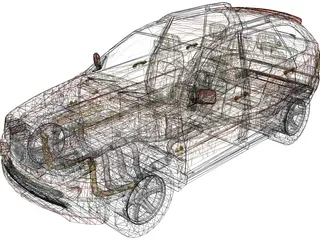 BMW X5 4.6i (2001) 3D Model