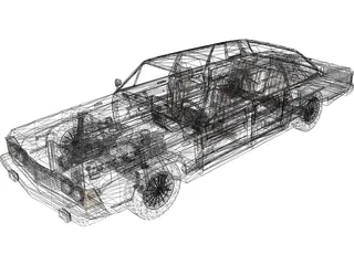 GAZ-14 Chaika (1977) 3D Model