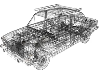 VAZ 2106 Lada 3D Model