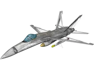 F-18 3D Model