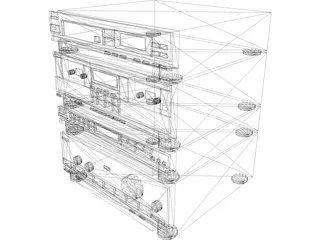 Hi-Fi System 3D Model