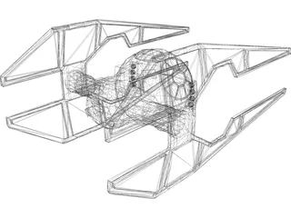 Star Wars Tie Intruder 3D Model