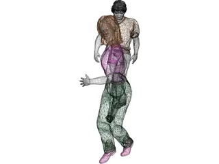 Woman and Man 3D Model