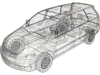 Mitsubishi Chariot Grandis (1997) 3D Model