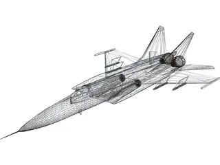 MiG-25 Foxbat 3D Model