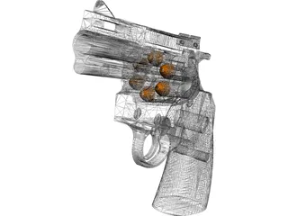 Colt Python 2 Inch Snub 3D Model